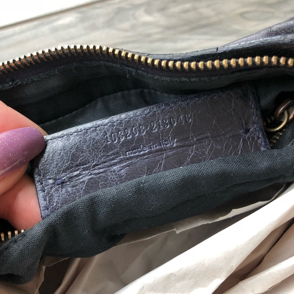 RARE 06 Ink BALENCIAGA Purple Blue Black First Bag - Picture 7 of 9